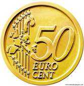 Moneda de curso legal 50 c�ntimos de euro, cincuenta centimos